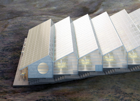 Undulating Roof Structures With Galvanized Steel and Polycarbonate for Sustainable Agriculture Functionality