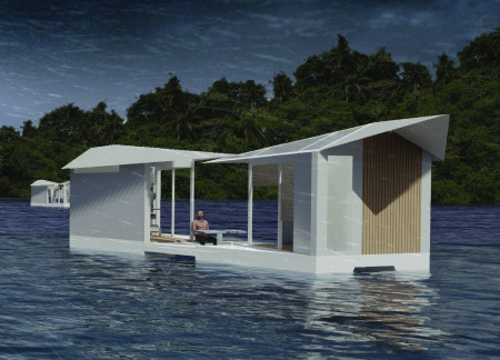 Charred Wooden Shingles and Modular Design for Flood-Resilient Housing Solutions  