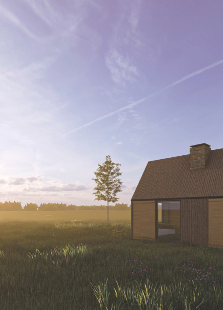 Charred Wooden Shingles and Glass Facades Defining A Sustainable Retreat Experience