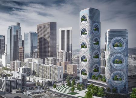 Circular Windows and Green Roofs Enhance Sustainable Living in Urban Housing