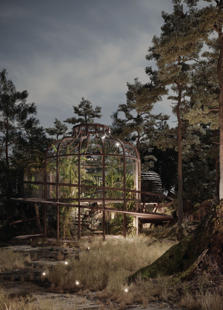 Solar Tiles and Timber Frame Create a Harmonious Space for Meditation and Community Engagement