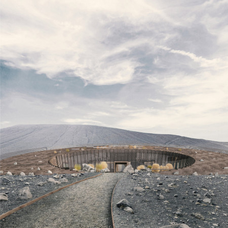 Weathering Steel and Geothermal Design Creating a Circular Coffee Hub in Iceland’s Volcanic Landscape