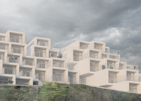 Cylindrical Living Spaces Crafted From Treated Concrete and Designed For Community Engagement  