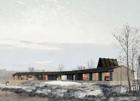 Yakisugi Cladding and Natural Light Elevate Artistic Retreat Spaces  