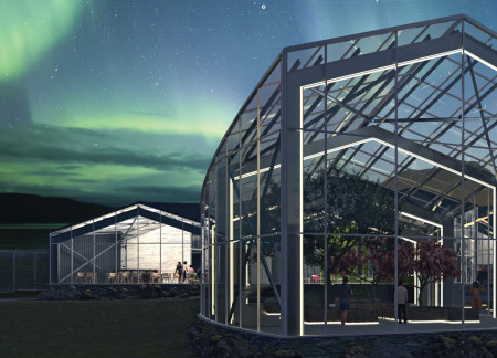 Moss-Covered Structure Integrating Recycled Steel with Community Functions