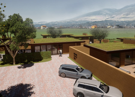 Rammed Earth Villas Set Amidst Assisi's Vineyards  