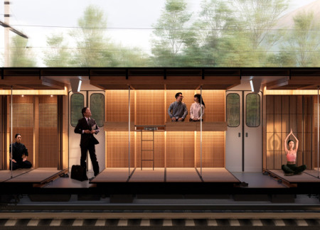 Tatami Flooring and Sound-Absorbing Cabins for Urban Meditation Spaces  