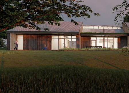 Meadow-Sewn Spaces Created with Reused Wood for Artistic Living