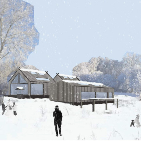 Timber-Centric Living Surrounded by Courtyards and Nature