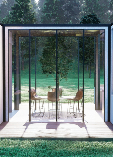 Natural Wood and Concrete Solutions for Flexible Living in Urban Settings  
