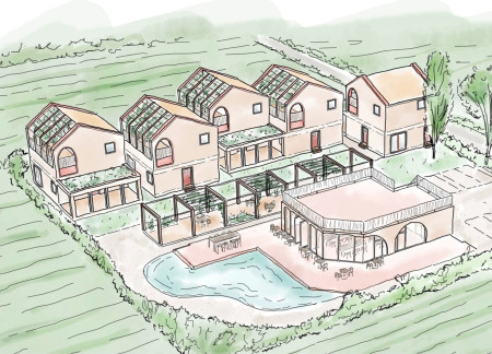 Archway Homes Blending Brickwork and Vineyards in Italian Landscape