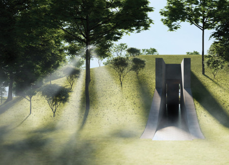 Rainwater Management and Soil Elements in an Artist Residence by the Lake  