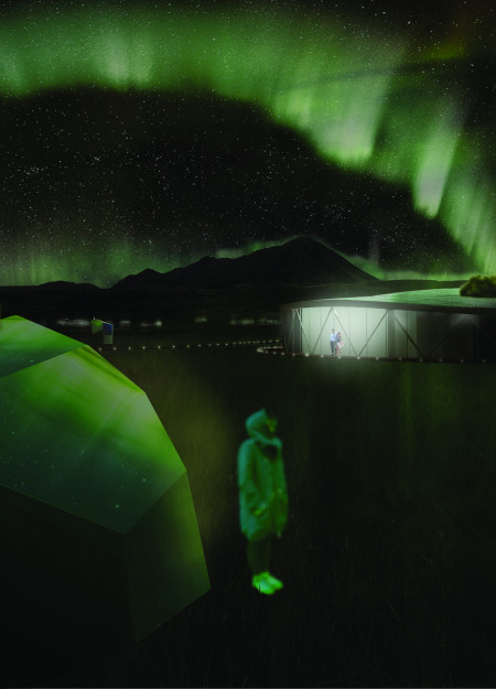 Reflective Stainless Steel Guest Modules Embracing Iceland's Natural Landscape
