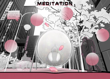 Translucent Shell Structure for Meditative Retreat