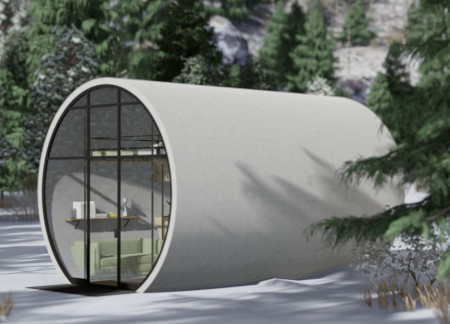 Cylindrical Form with Efficient Resource Use for Flexible Living
