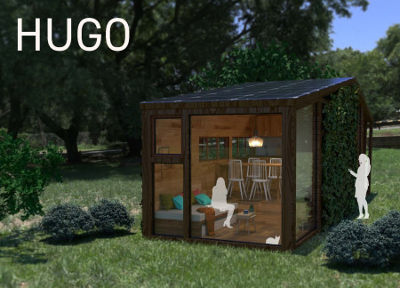 Vertical Garden Integration within Timber Framed, Off-Grid Living