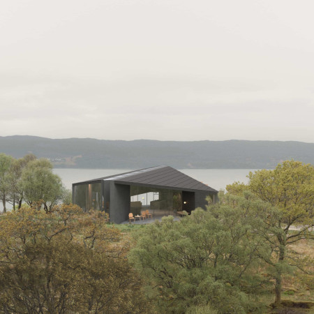 Buried Studios and Glulam Frameworks in Lakeside Family Living  