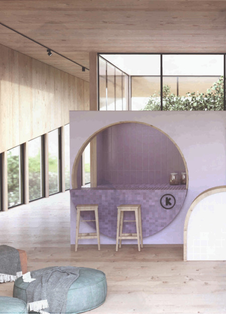 Handcrafted Ceramics and Natural Wood Create Tranquil Meditation Space  