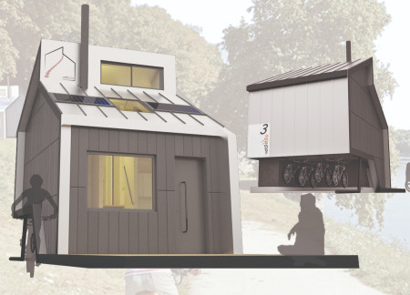 OSB Panels and Sustainable Construction in a Multimodal Cyclist Facility