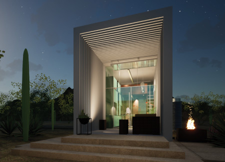 HDPE Modular Housing with Rainwater Harvesting and Flexible Spaces