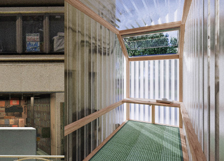 Elevated Cedar Retreat with Meditative Spaces  