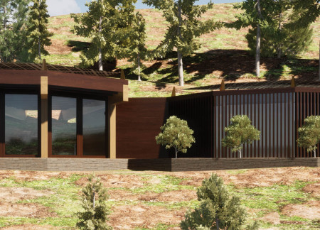 Carved Showers in Rock and Timber Wellness Retreat  