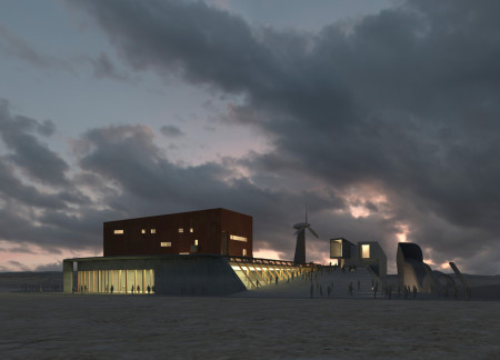 Cork Cladding and Panoramic Views Within a Multifunctional Cultural Hub