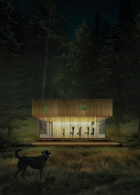A Timber Sanctuary for Yoga and Reflection