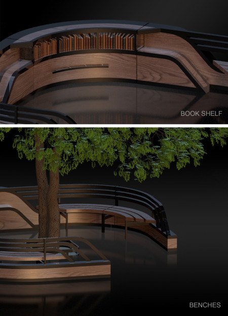 A Modular Reading Pavilion Rooted in Nature