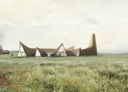 A Courtyard-Centered Poet Retreat Amid Lush Landscape