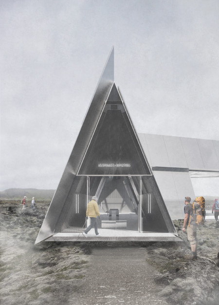 A Floating Triangular Reflective Aluminum Structure for Geological Exploration