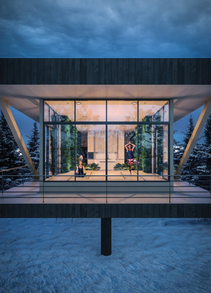 Charred Wooden Shingles and Elevated Spaces Foster Connection With Nature