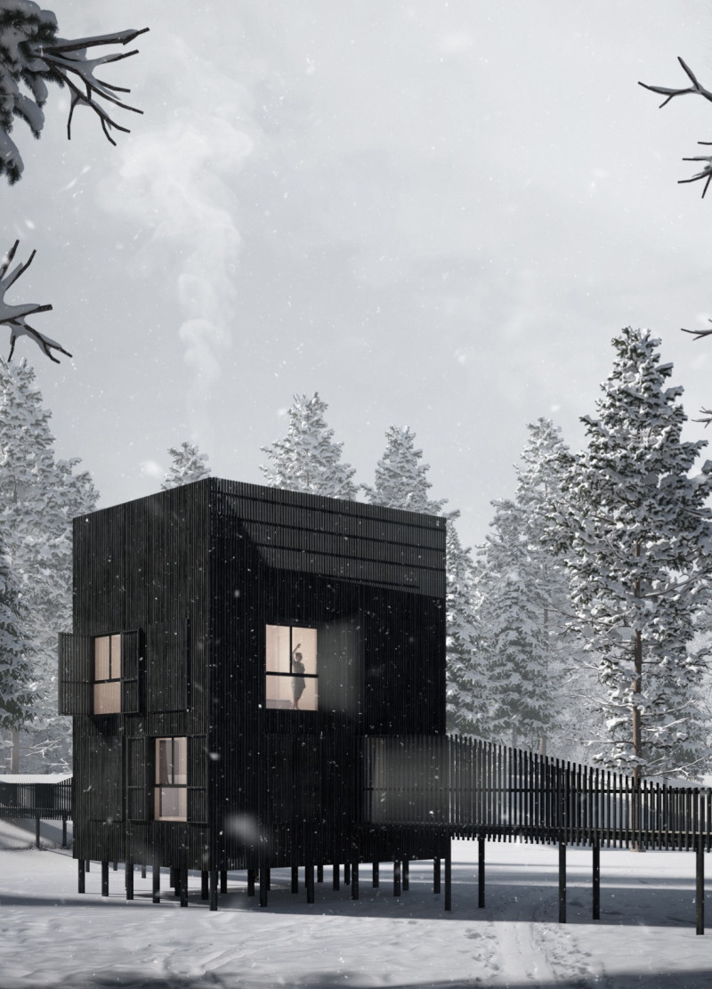 Charred Wooden Shingles and Cross-Laminated Timber Create a Coastal Sanctuary for Wellness