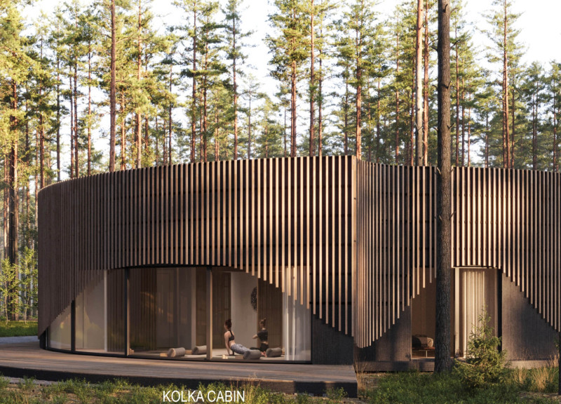 Circular Retreat Crafted with Green Concrete and Timber Facade for Mindfulness Practice  