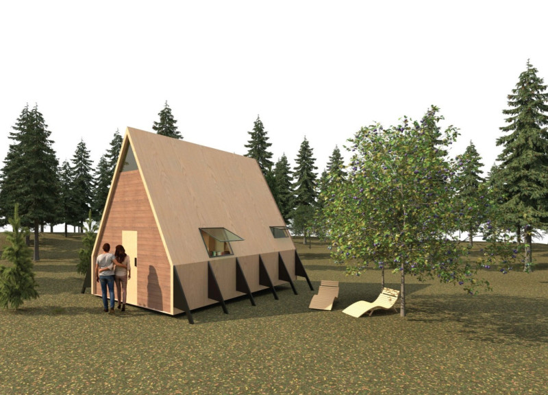 Charred Wooden Shingles and Natural Light Define a Compact Microhome Experience