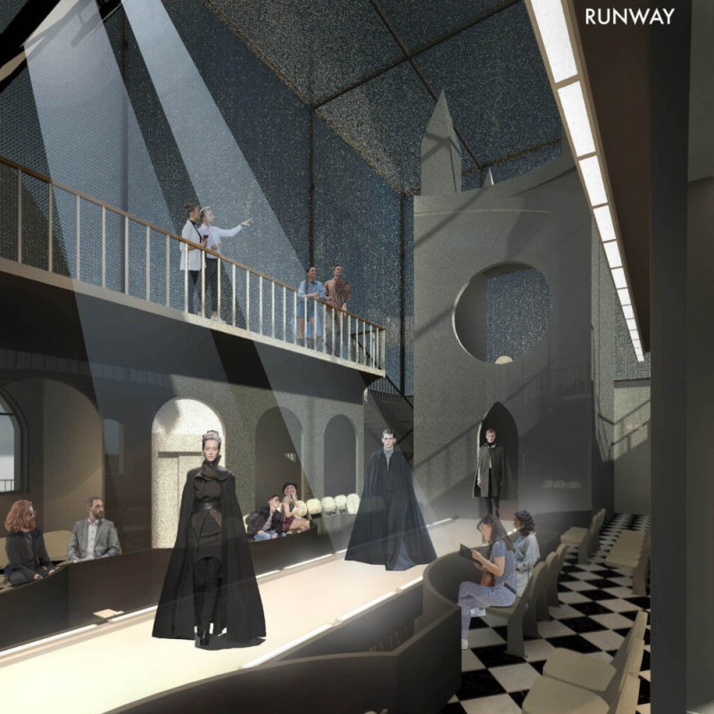 Brick and Glass Fusion Creating Collaborative Workspaces in a Fashion Design Hub