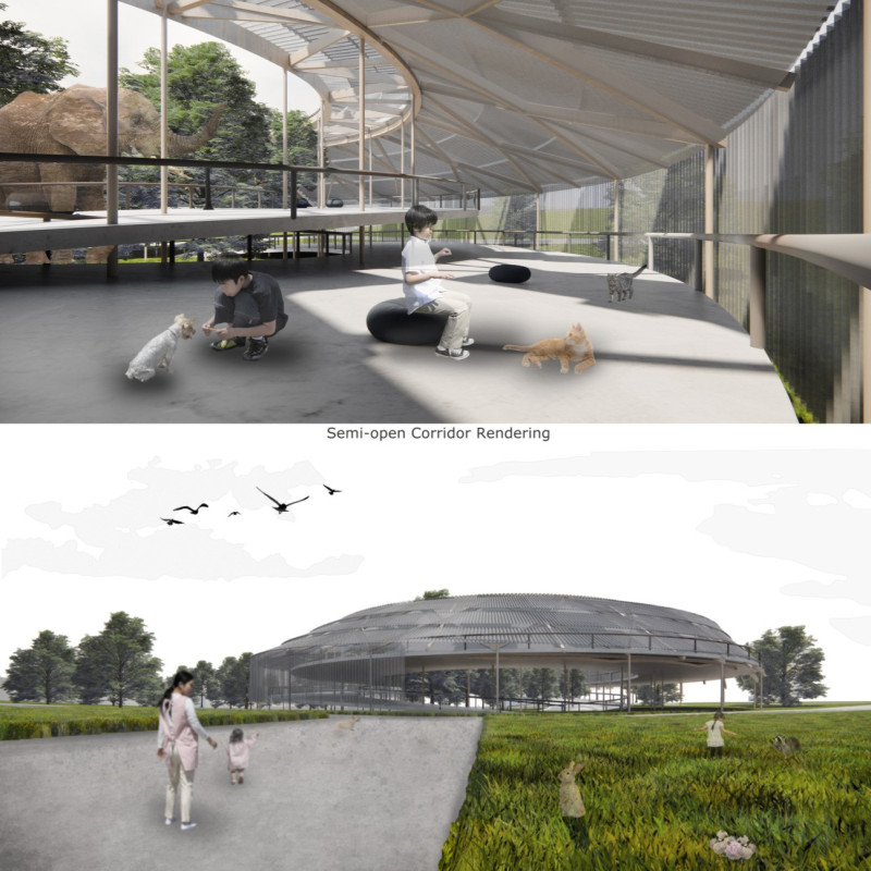 Curved Roof Design with Polycarbonate Facades in a Multi-Functional Children's Hospice