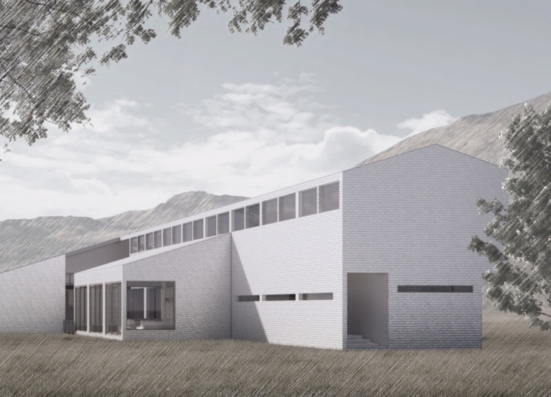 Charred Wooden Shingles and Clay Bricks Form a Cultural Retreat Center Emphasizing Olive Oil Heritage  