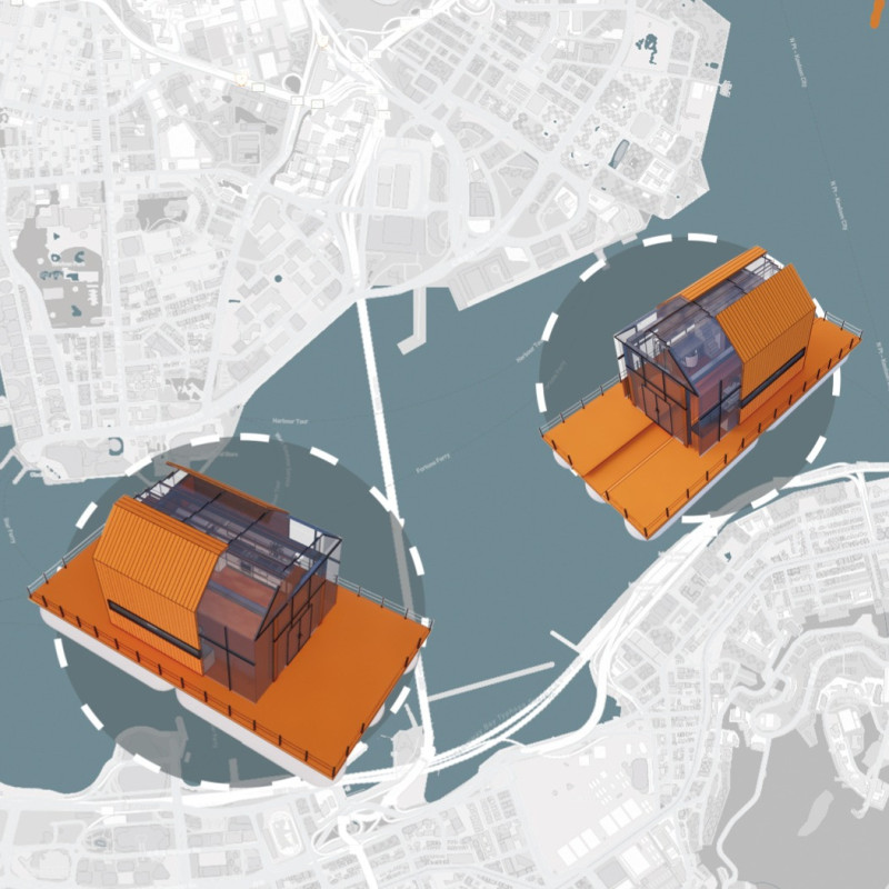 Floating Residences Featuring Marine-Grade Plywood and Steel Frameworks for Waterfront Living