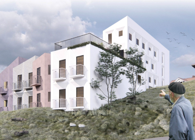 Harmonious Integration of Concrete and Wood in a Sustainable Elderly Residence