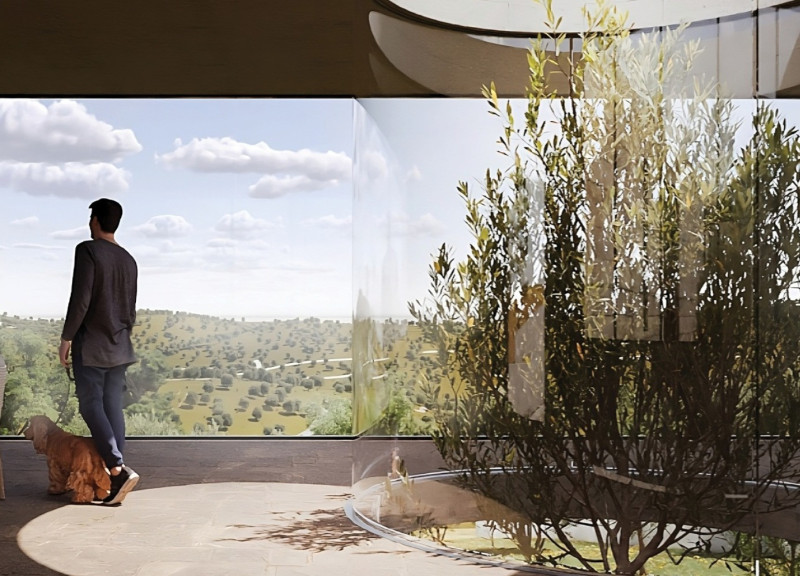 Recycled Olive Pits and Natural Stone Enhanced Green Roofs for Sustainable Rural Retreat  