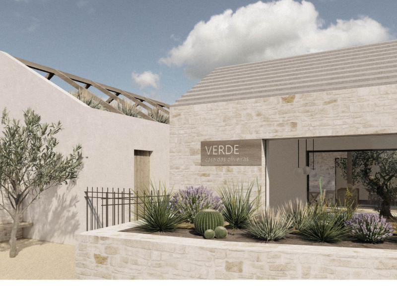 Atrium-Centered Living With Local Stone and Timber Harmony Amidst Olive Groves