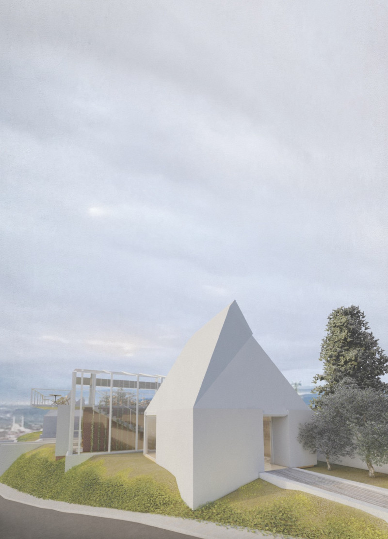 Community-centered olive oil retreat featuring sustainable brick and local timber construction in a serene landscape.