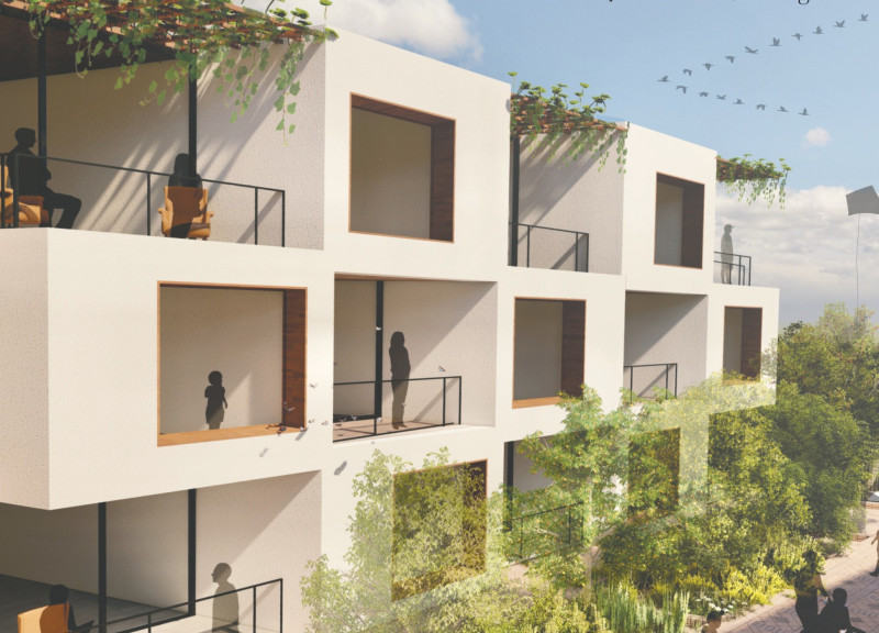 Charred Wooden Shingles and Native Plants in a Sustainable Senior Living Community  