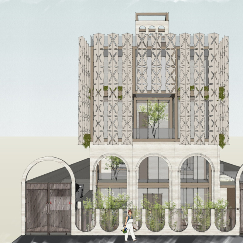 Charred Wooden Shingles and Cross-Laminated Timber Define a Flexible Community Space  