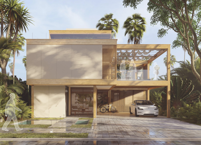 Charred Wooden Shingles and Cross-Laminated Timber Panels Create a Sustainable Community Hub