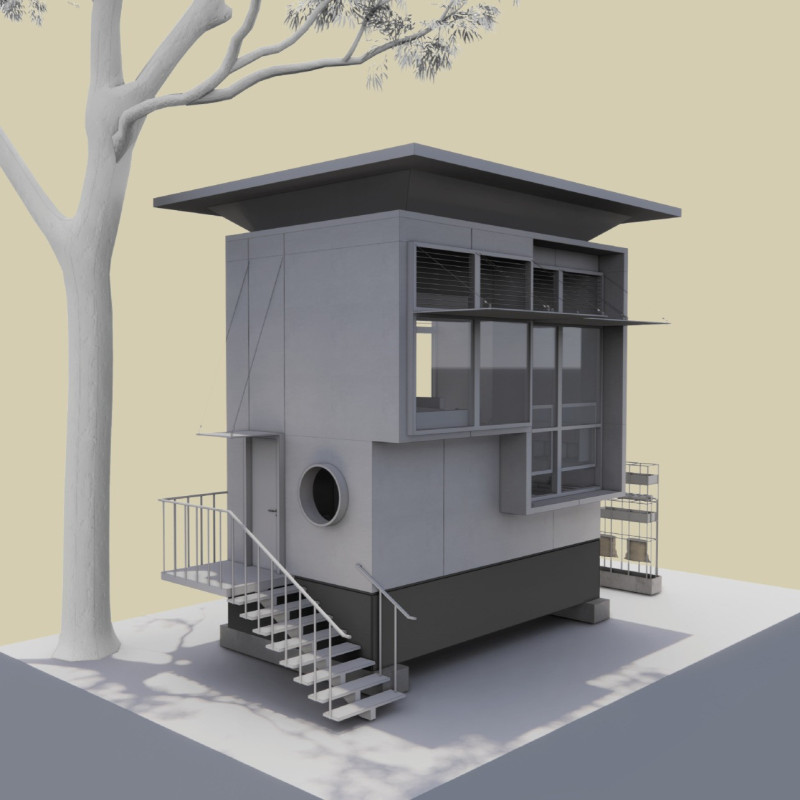 Elevated Concrete and Steel Structure with Modular Expansion for Sustainable Housing