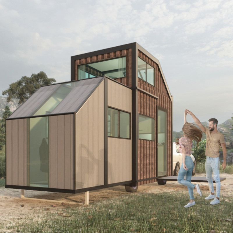 Charred Wood Shingles and Low-Emission Glass Elevate a Compact Living Space