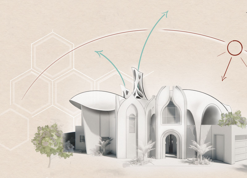 Passive Cooling Through Wind Towers and Eco Hab Panels in a Sustainable Residential Design  
