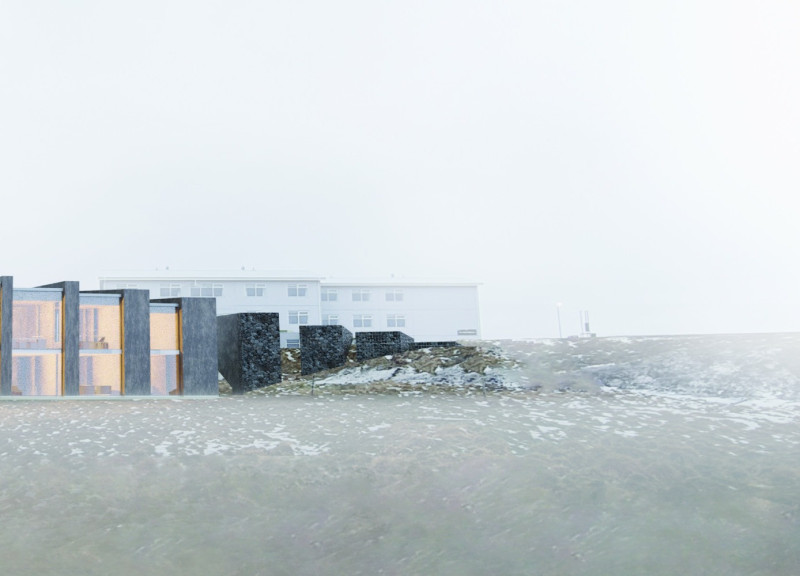 Charred Wooden Shingles and Cross-Laminated Timber Panels in a Multifunctional Urban Space